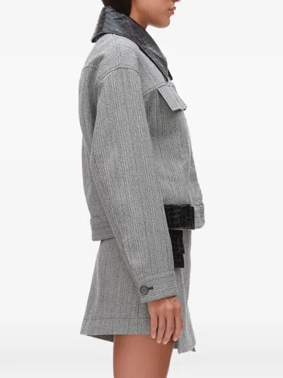 3.1 Phillip Lim Flap-pocket Jacket In Gray