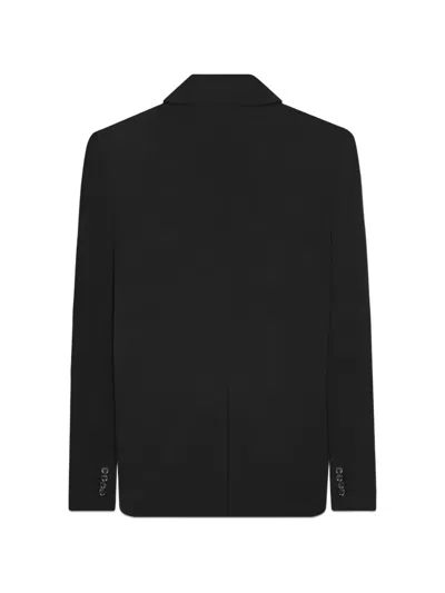 Gcds Double-breasted Blazer In Black