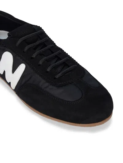 Msgm Logo Sneakers In Black