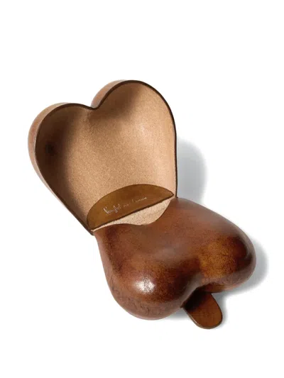 Lemaire Carlos Leather Keyring In Pattern