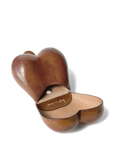 Lemaire Carlos Leather Keyring In Pattern