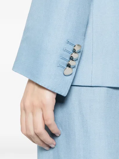 Tagliatore Double-breasted Blazer In Blue