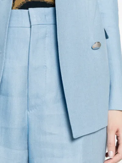 Tagliatore Double-breasted Blazer In Blue