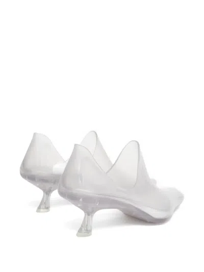 Loewe Emily Aqua Bootie 45 In Rubber With Multicolor Socks Pumps White