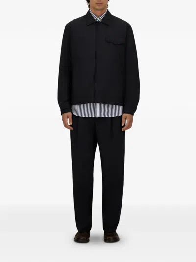 Herno Buttoned Pocket Jacket In Black