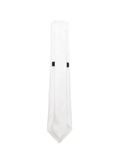 Zegna Silk Tie In White