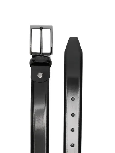 Manuel Ritz Textured Belt In Black