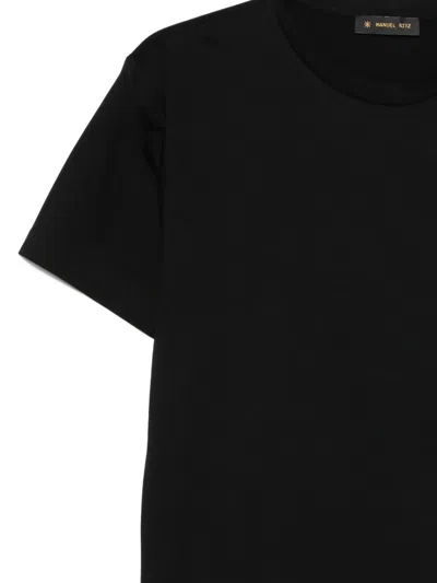 Manuel Ritz Crew-neck T-shirt In Black