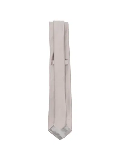 Manuel Ritz Satin Tie In Gray