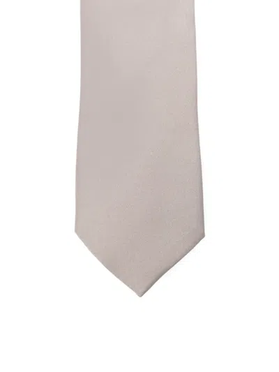 Manuel Ritz Satin Tie In Gray