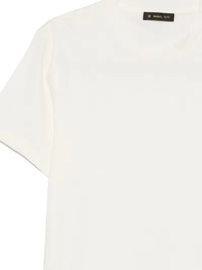 Manuel Ritz Crew-neck T-shirt In White