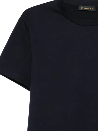 Manuel Ritz Crew-neck T-shirt In Black