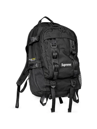 Supreme Logo-detail Backpack In Black