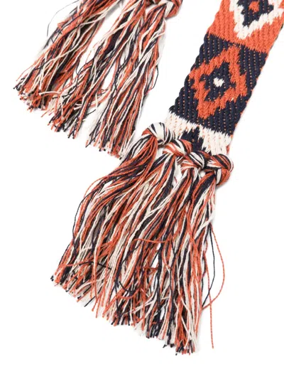 Pierre-louis Mascia Tassel Pattern Belt In Multi