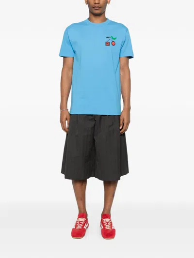 Obey Graphic T-shirt In Blue