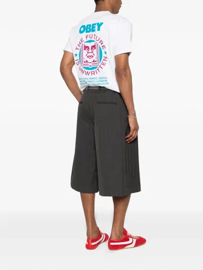 Obey Logo T-shirt In White