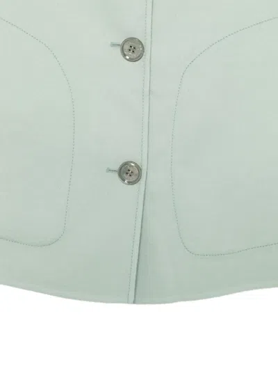 Moorer Button Wool Jacket In Green