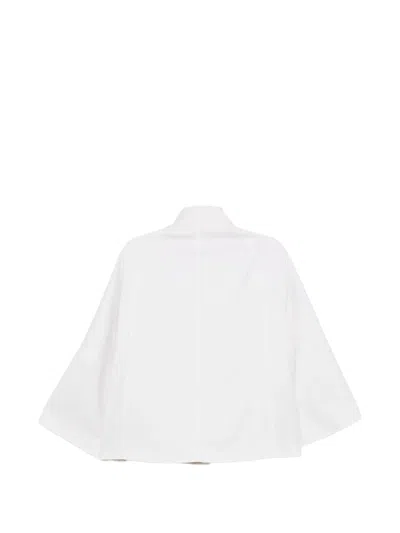Moorer Buttoned Wool Jacket In White