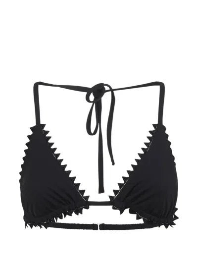 Jacquemus Triangle Bikini Top Le Haut De Maillot In Black