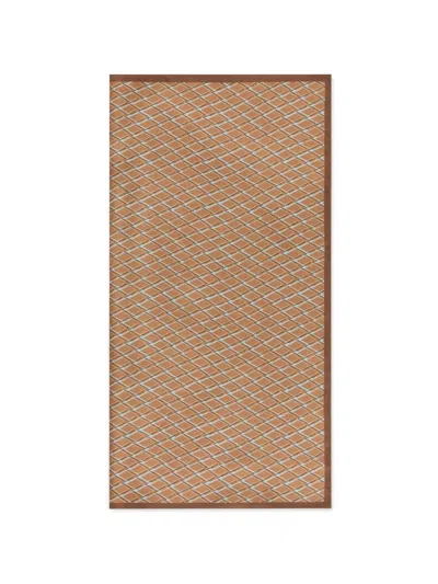 Slowear Patterned Silk Scarf In Brown