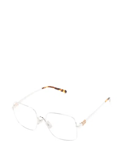 Miu Miu Square-frame Glasses In Silver