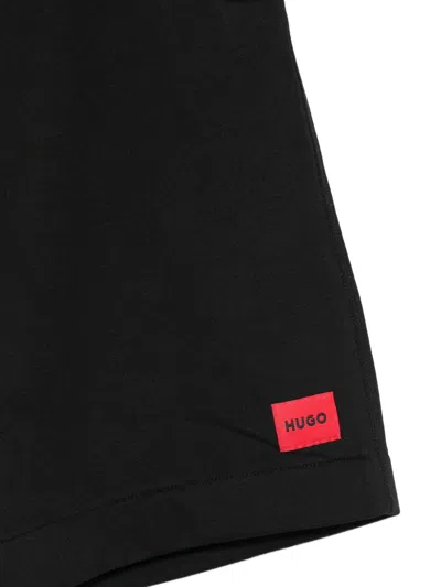 Hugo Boss Drawstring Shorts In Black