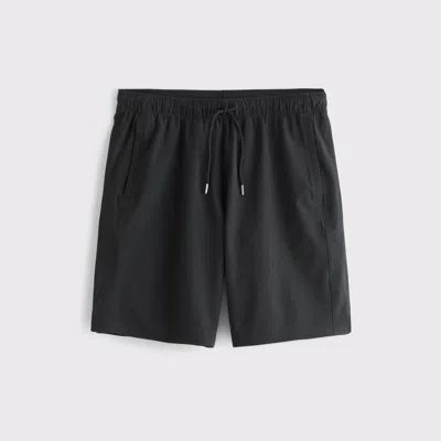 Abercrombie & Fitch Ypb Motiontek Athletic Fit Unlined Training Short In Black