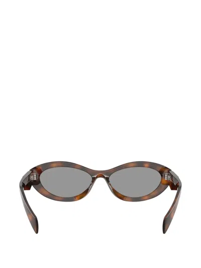 Prada Full Frame Sunglasses In Brown