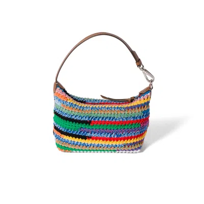 Miu Miu Crochet Pouch In Multi