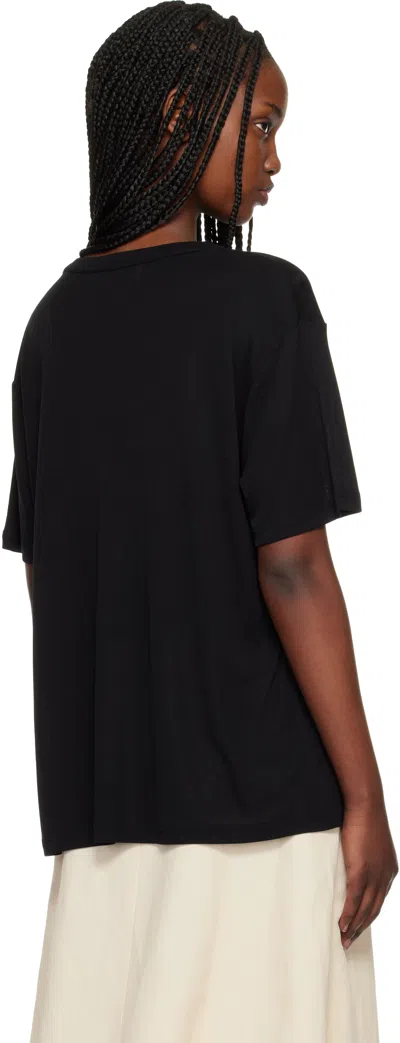 Studio Nicholson Black Rond T-shirt In Black