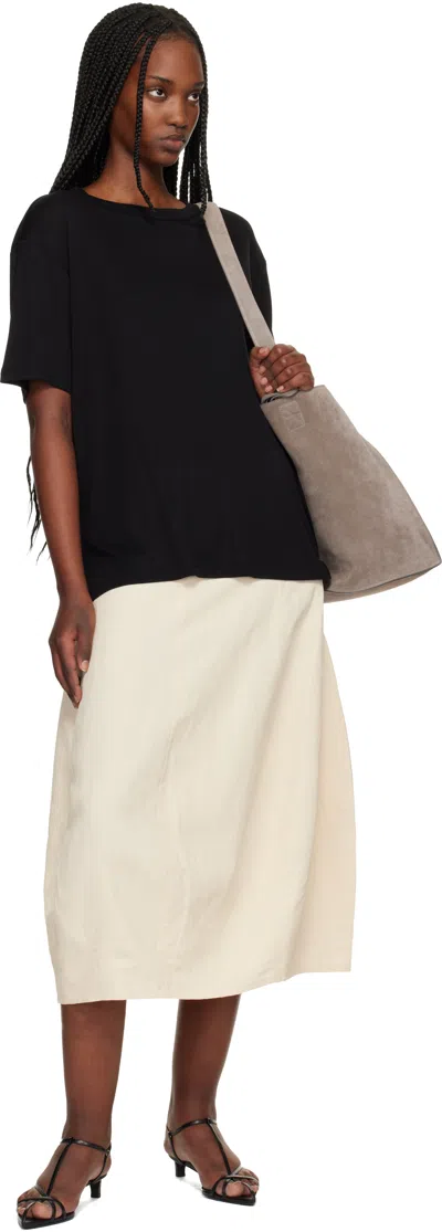 Studio Nicholson Black Rond T-shirt In Black