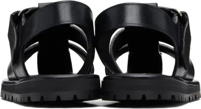 Studio Nicholson Sandom Leather Sandals In Black