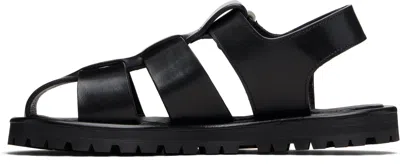 Studio Nicholson Sandom Leather Sandals In Black