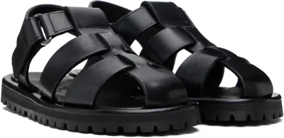 Studio Nicholson Sandom Leather Sandals In Black