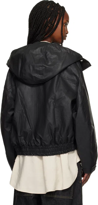 Studio Nicholson Black Cabot Jacket In Black