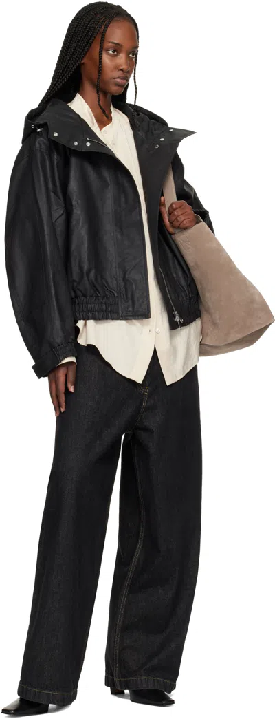 Studio Nicholson Black Cabot Jacket In Black