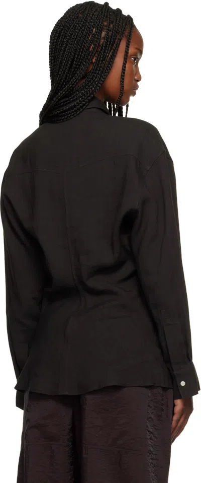 Studio Nicholson Buttoned Pocket Shirt In Black