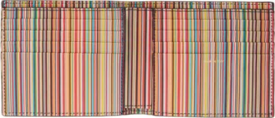 Paul Smith Stripe Interior Billfold Wallet Black