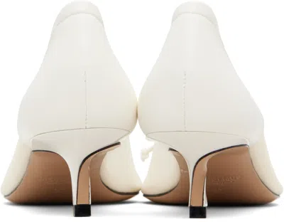Jacquemus White 'the Low Turni' Heels In White