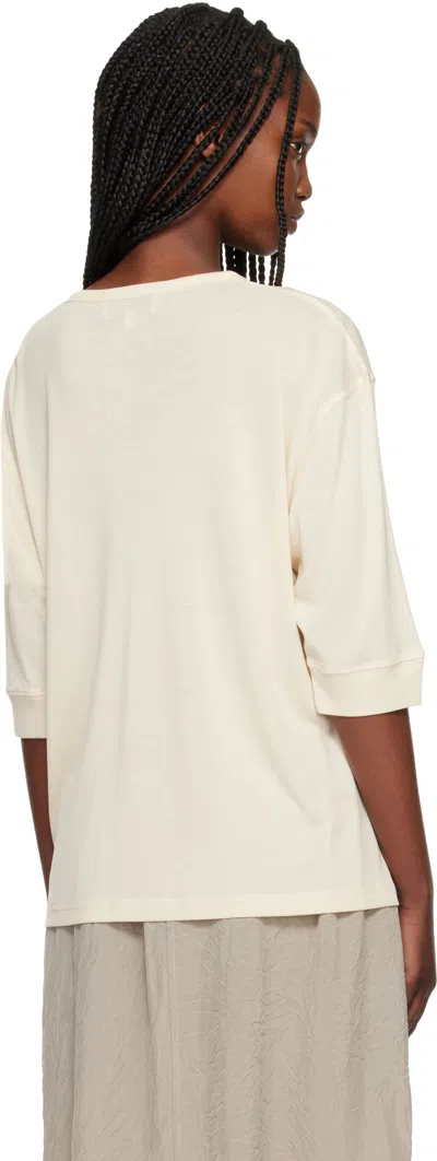 Studio Nicholson Lorem Three-quarter-sleeves Blouse In Neutral