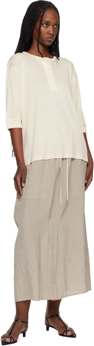 Studio Nicholson Lorem Three-quarter-sleeves Blouse In Neutral