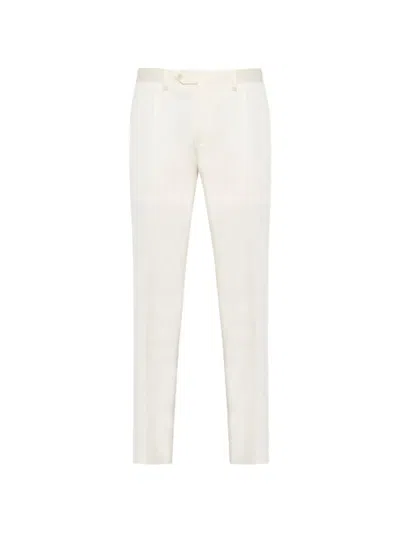 Lardini Double-breasted Suit In White