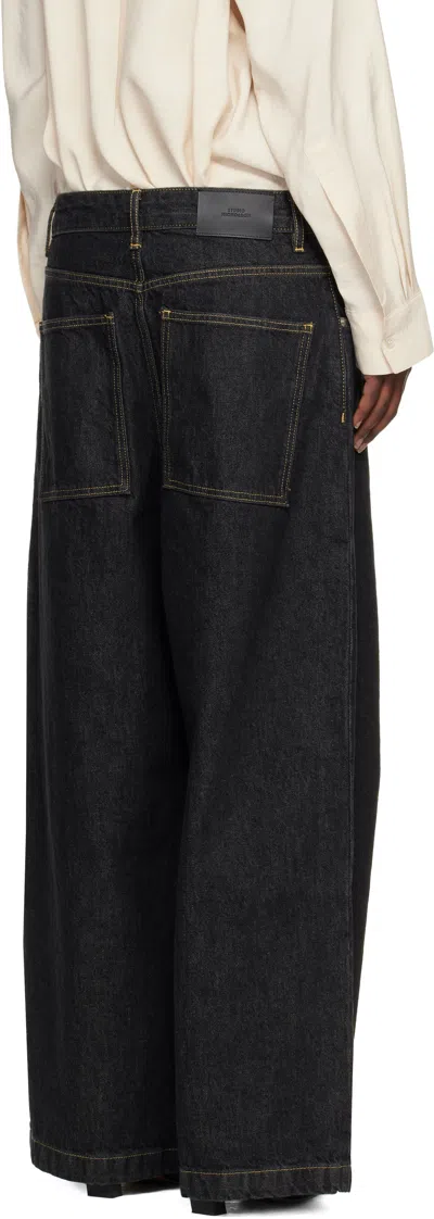 Studio Nicholson Black Neive Jeans In Black