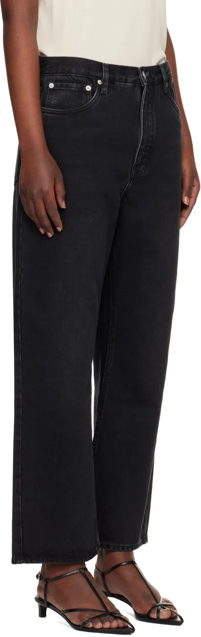 Studio Nicholson Black Denjo Jeans In Black