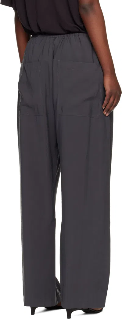 Studio Nicholson Hera Button Trousers In Black