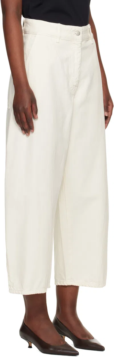 Studio Nicholson Off-white Chalco Jeans In Neutral