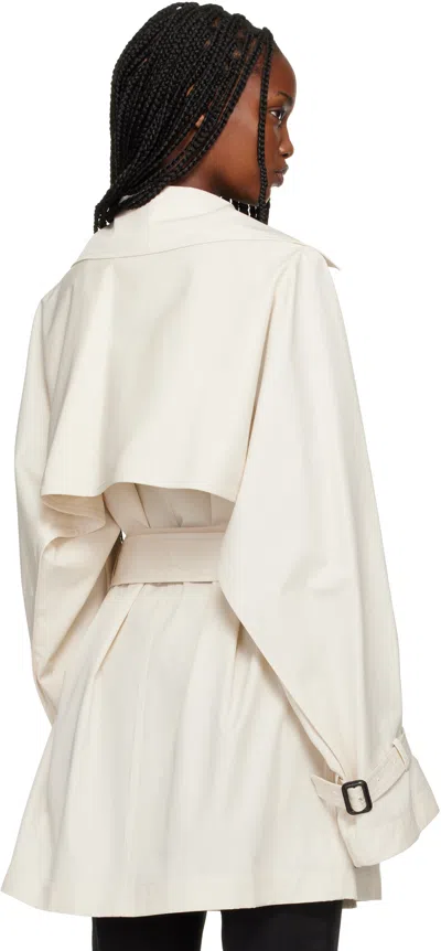 Totême Off-white Washed Cotton Trench Coat In Neutral