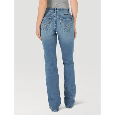 Wrangler Retro Mae Mid Rise Bootcut Jean In Dillon In Blue