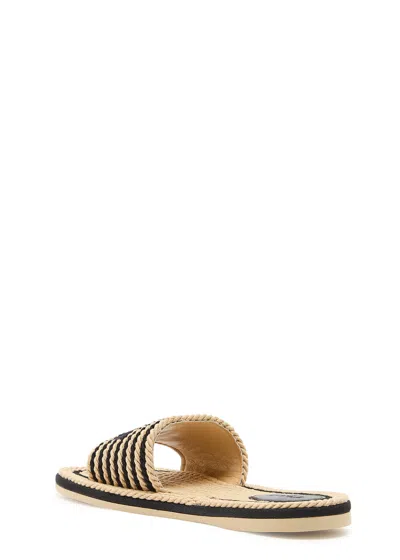 Chloé Sandals 19a With Shaped Straps In White Leather For Women In Black