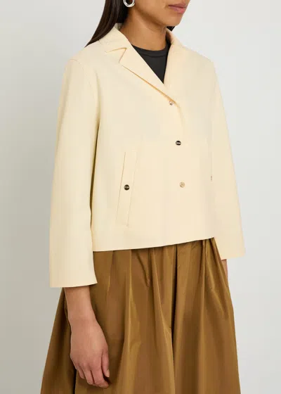 Herno Cropped Stretch-polyamide Jacket In Neutral